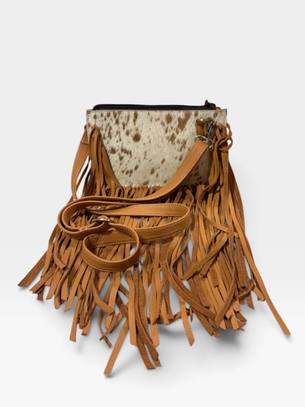 The Jesse Crossbody Cowhide Fringe Tassel Purse Bag